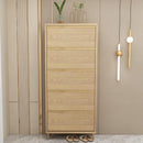 YONGQI Light Luxury Shoe Cabinet Ultra-thin Tipping Shoe Cabinet Simple Five-layer Large-capacity