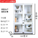 RUNPET Cat House Solid Wood Cat Villa Household Double Layer Three Layer Cat Cage Transparent Cat