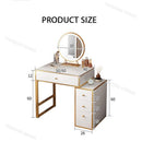YICHANG Dressing Table With Mirror Light Luxury Style Vanity Table Bedroom Makeup Table With LED
