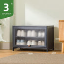 Shoe Cabinet Home Black Gray Shoe Cabinet 2022 New Flip Door Shoe Rack Cabinet