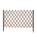 Outdoor Anticorrosive Wooden Fence Guardrail Telescopic Indoor Flower Garden Courtyard Decoration