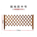 Outdoor Anticorrosive Wooden Fence Guardrail Telescopic Indoor Flower Garden Courtyard Decoration