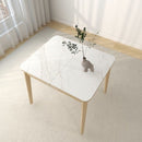 ćHigh QualityćDining Table Set Sintered Stone Table Set Extendable Marble Table Foldable Friction