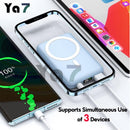 Ya7 Magnetic Wireless Power Bank - 10000mAh Battery Pack Powerbank Charger For IPhone 14/13/12