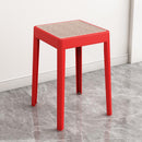ćBuy 3 Get 1 FreećStackable Plastic Stool Minimalist Rattan Stool Living Room Thickened Round Stool