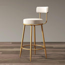 Y&u Nordic Style Wrought Iron Bar Stool Home Dining Chair Comfortable High Chair Modern High Stool