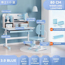 Ergonomic Kids Study Table Children Kids Table and Chair Set, Height Adjustable Student Study Table