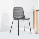FORTUNE Nordic plastic chairs modern minimalist home backstool creative solid wood dining table