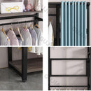HZ Wardrobe Clothes Rack Hanger Rack Bedroom Floor Household Storage Shoe Rack Integrated Dust
