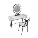 Black/white Family Dresser And Chairs,simplicity Bedroom Table And Chairs Economic European-style Dr