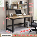 LeShu Study Table Computer Table With Bookshelf 80/100/120cm Home Office