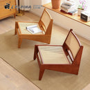 PINA ăNatural rattanăLounge chair Rattan chair single person sofa chair Solid wood Rattan woven
