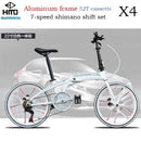Hito Foldable Bike X6 20/22 Inch Foldable Bicycle Shimano 7-speed Variable Speed Bicycle Ultra-light