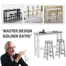 High Chair Bar Stool Minimalist Fashion Creative Steel Wood Thickened Dining Chair(70cm)