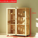 Pet Condo Cage Villa Luxury Double/Three-story Cat Villa Apartment Display Cabinet Household Solid
