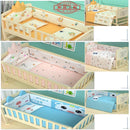 HOOOPET Baby Cot Baby Bed Multifunctional Solid Wood Baby Rocker Unpainted Children's Bed Small Bed