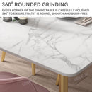 SENBIJU Marble Dining Table Modern Minimalist Household Small Apartment Scratch And High