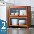 (EIYI) Kitchen Storage Cabinet Floor Multi-storey Cupboard Living Room Balcony Shelf With Door