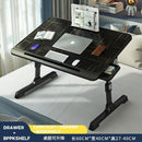 Fanenso Small Table Foldable Table Lifting Folding Bed Movable Table Notebook Computer Table