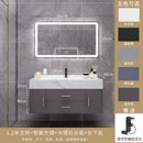 Runzeu Rock Slab Marble Bathroom Cabinet Combination Modern Simple Toilet Washstand Washbasin Light