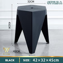 ćBUY 3 GET 1 FREEćStackable Small Stool Durable Solid Color Plastic Stool Thickened Dining Chair
