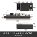 Desk Bookshelf Combination Nordic Simple Modern Small-family Computer Table and Study Table-top Desk