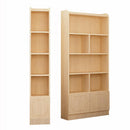 Book Shelf Solid Wood Bookshelf Cabinet Modern Simple Floor Bookcase Shelf Log Pine With Door Bay