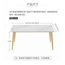 Slate Dining Table Scratch Resistant High Temperature Sintered Stone Dining Table And Chair