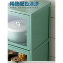 (EIYI) Kitchen Storage Cabinet Floor Multi-storey Cupboard Living Room Balcony Shelf With Door
