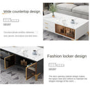SENBIJU TV Cabinet Nordic Coffee Table Combination Gloss Tempered Glass Living Room Tv Console