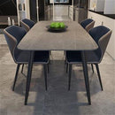 ćYUEHUAćReady Stock Dining Table Set Marble Dining Table with Chairs