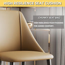 DF Dining Chair Nordic Stool Chair Back Rest Dining Chair PU Waterproof Wear Resistant Chair