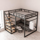 ARPER Iron High-rise Bed Save Space Under The Bed Empty Loft-type Bed Small Single Upper-floor
