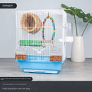 Fan Parrot Luxury Large Metal Embroidered Eye Lark Tiger Skin Feng Peony Pigeon Bird Cage Supplies