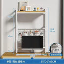 Desktop Shelf Desk Pegboard Wall Shelf Desktop With Grid Multi-layer Shelves Home Students Computer