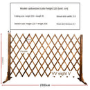 Outdoor Anticorrosive Wooden Fence Guardrail Telescopic Indoor Flower Garden Courtyard Decoration