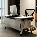 Boss desk single large class director tempered glass computer manager modern minimalist book table