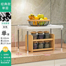 Foldable Kitchen Rack kitchen Organiser Multi-layer Pot Rack Microwave Rack/oven Storage Rack/toast