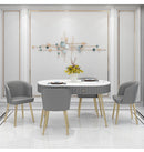 ćYUEHUAćDining table long table with drawers modern luxury table marble table flannel table chair