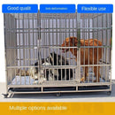 2020 Large Bold Stainless Steel Folding Golden Hair Haschsi Samoya Dog Indoor With Toilet Pet Cage