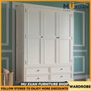 American full solid wood wardrobe home bedroom locker/wardrobe