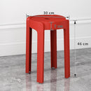 ćBuy 3 Get 1 FreećSimple Plastic Stool Japanese Style Dining Stool Living Room Use | Dining Stools/