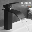 Faucet Copper Hot And Cold Black Household Bathroom Basin Water Tap
