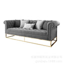 SENBIJU š„ready Stockš„living Room Single Double Three-person Pull-down Velvet Fabric Art Sofa