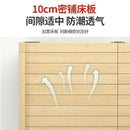 Free Mattress Solid Wooden Foldable Bed Single Bed Frame 1.2m Household Simple Double Solid Wood