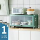 (EIYI) Kitchen Storage Cabinet Floor Multi-storey Cupboard Living Room Balcony Shelf With Door