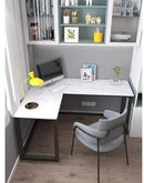 nordic light luxury slate computer desk corner table modern minimalist desk home l-shaped workbench