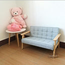 Fart mom INS Nordic solid wood stool small sofa children's room kindergarten decoration baby photo