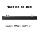 【In Stock】Nordic New Black And White TV Cabinet Tea Table Combination Living Room Multi-functional