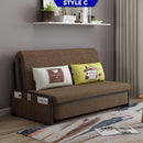 MH Foldable Sofa Bed Home Multifunctional Living Room Fabric Sofa With Storage Retractable Sofa Bed